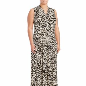 BEAUTIFUL VINCE CAMUTO ANIMAL PRINT MAXI DRESS